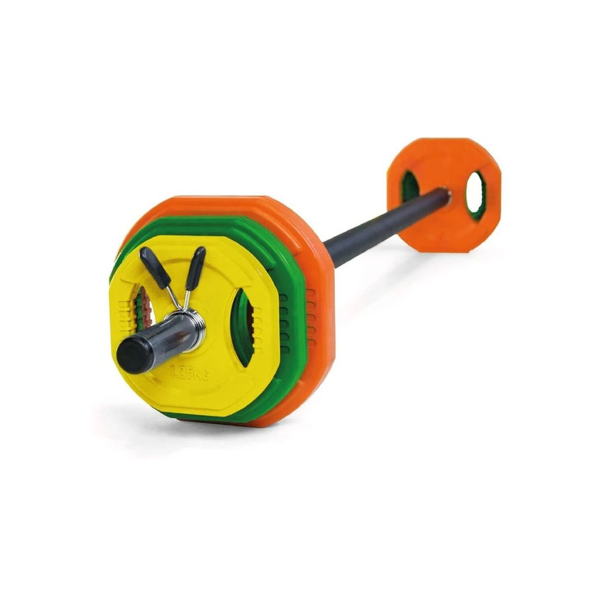 GENERICO - Kit Barra Y Discos (total 20kg) Body Pump Premium GENERICO