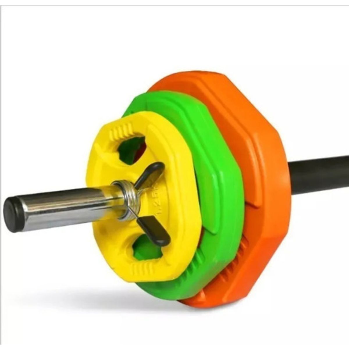 GENERICO - Kit Barra Y Discos (total 20kg) Body Pump Premium GENERICO