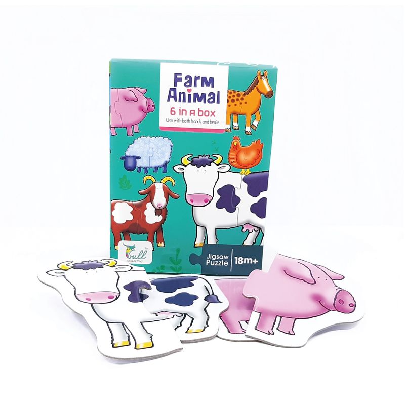 TARMONS - Puzzle 6x1 Animales de la Granja