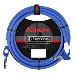 KIRLIN - Cable para Instrumento 6 Mts. Azul