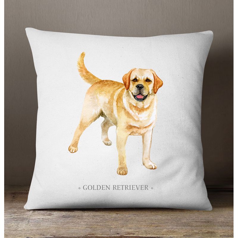 ANDES1 - Funda De Cojín De Golden Retriever