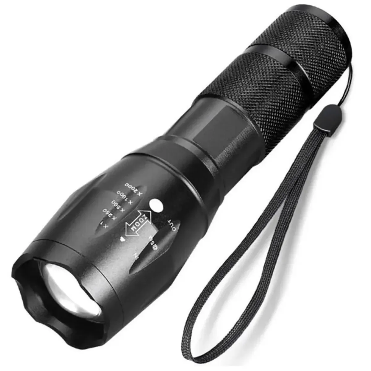 GENERICO - Linterna Recargable Led 10000 Lumen T6 Zoom 5 Modos