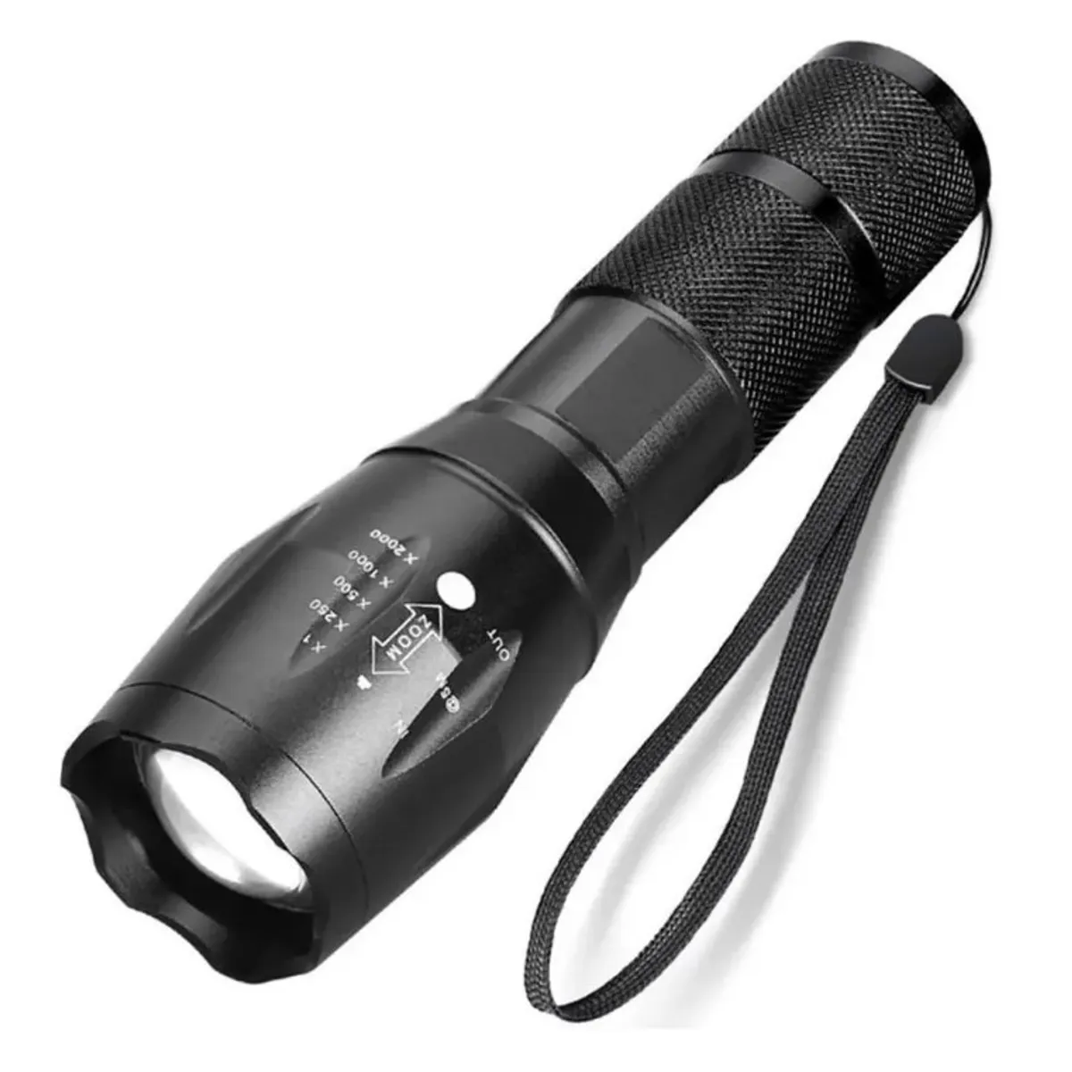 GENERICO - Linterna Recargable Led 10000 Lumen T6 Zoom 5 Modos