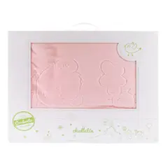 CHALLATIN - Frazada Corderito Color Rosado