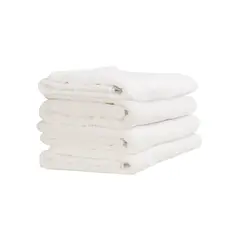 ABUTEX - Set 4 Toallas Blancas De Mano Y Cuerpo