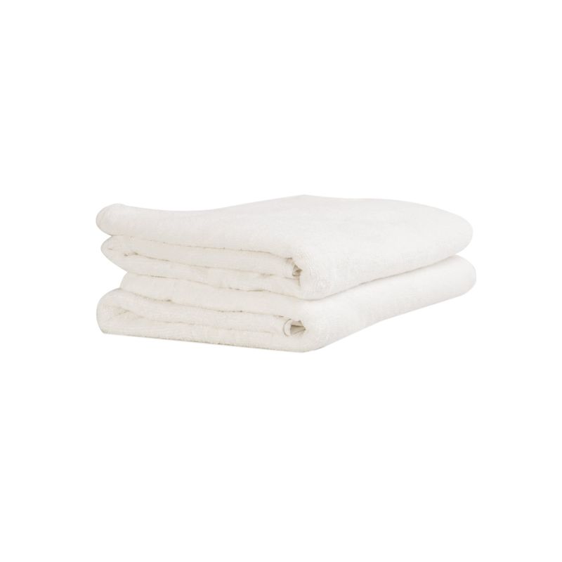 ABUTEX - Set 2 Toallas Blancas De Cuerpo