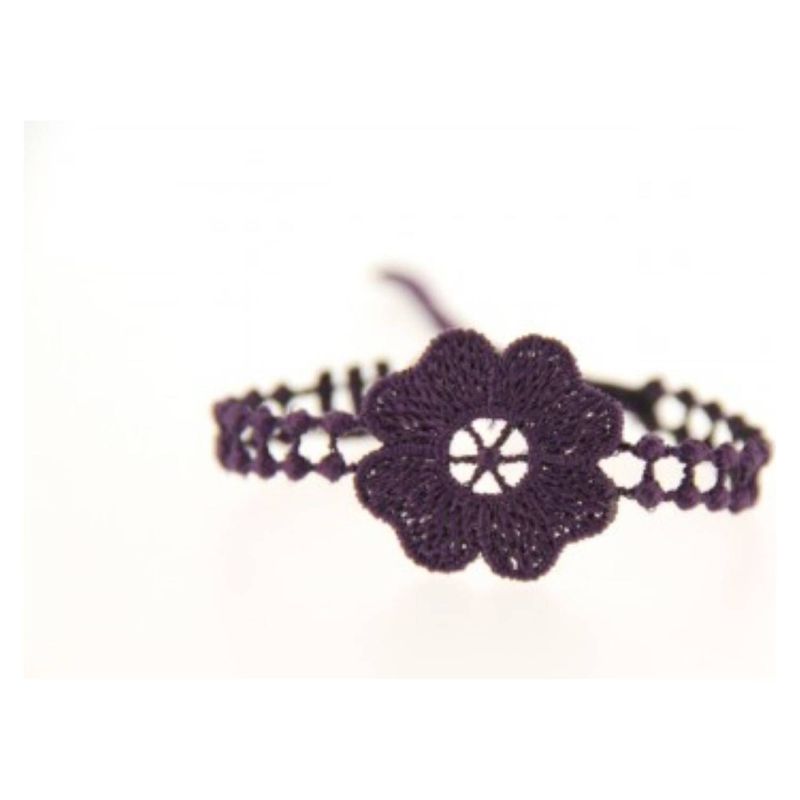 MISSIU - Pulsera Fleur color Violeta