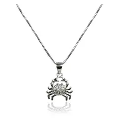 LA GARZA - Collar Mujer Plata Cangrejo Circones