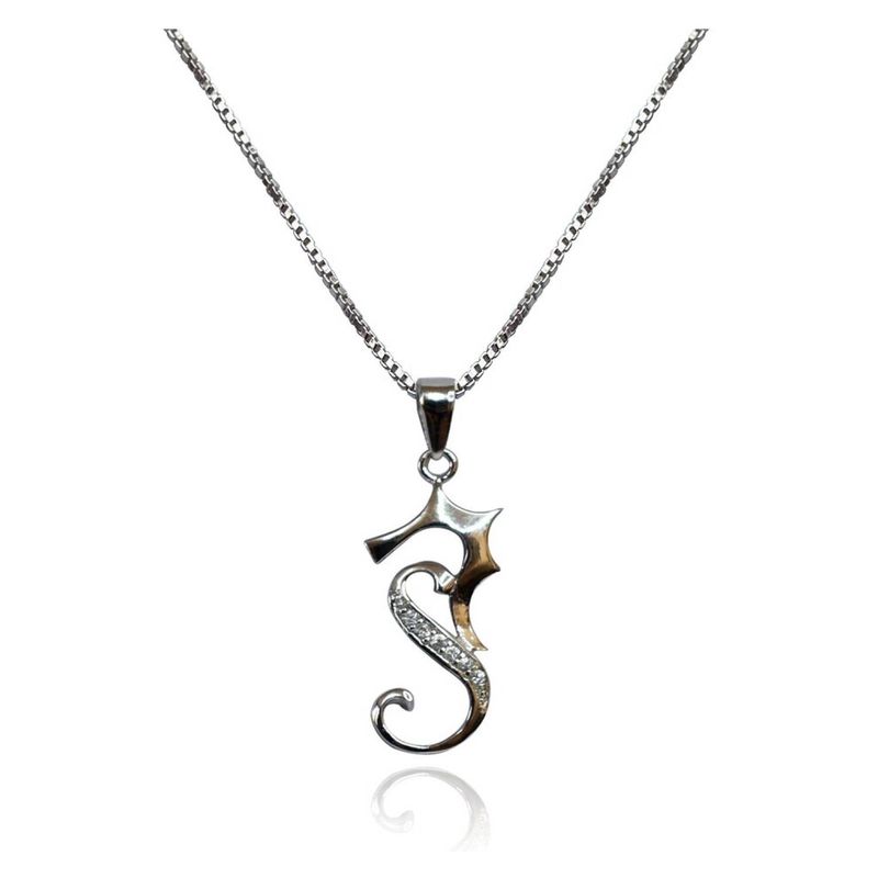 LA GARZA - Collar Mujer Plata Caballito de Mar