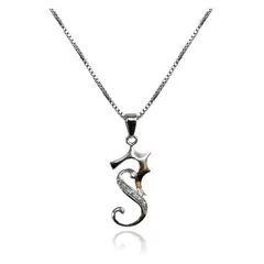 LA GARZA - Collar Mujer Plata Caballito de Mar