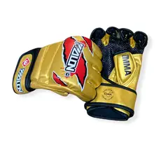 GYMHOME - Guantes de MMA Wolon Cuero Natural Dorado