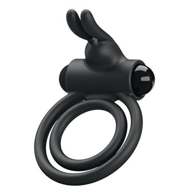 SECRETOS DE AMOR - ANILLO VIBRADOR DOBLE CON CONEJO