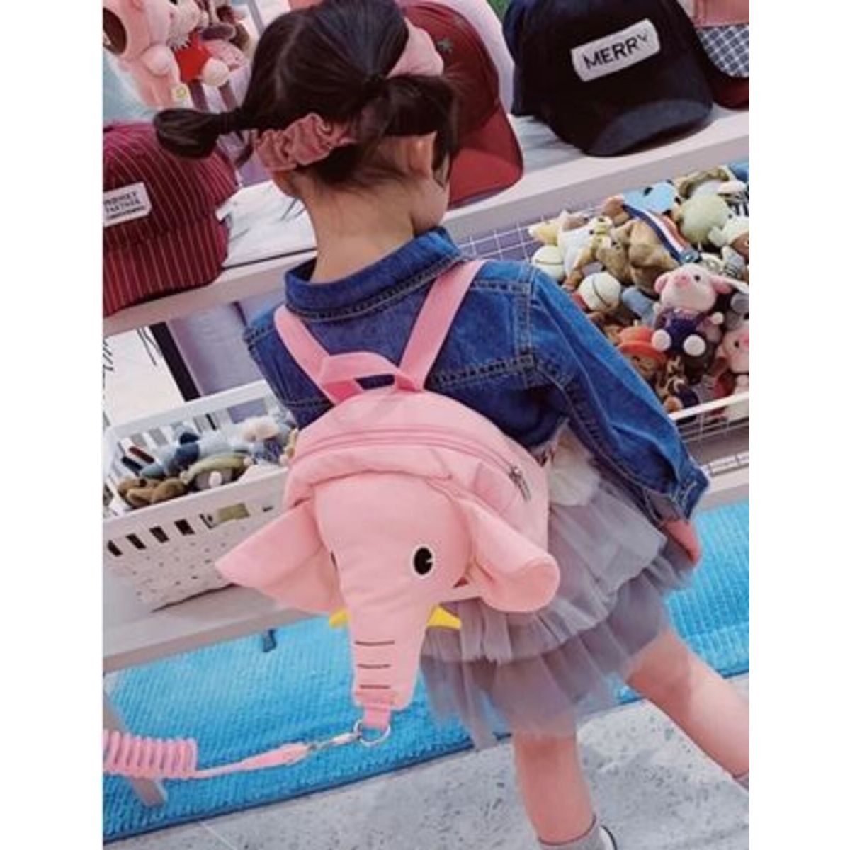 GENERICO - Arnes Mochila Seguridad Modelo Elefante Niños Rosado