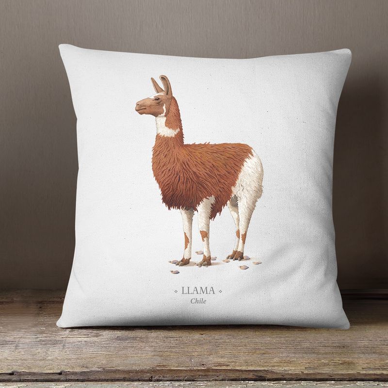 ANDES1 - Funda De Cojín De Llama