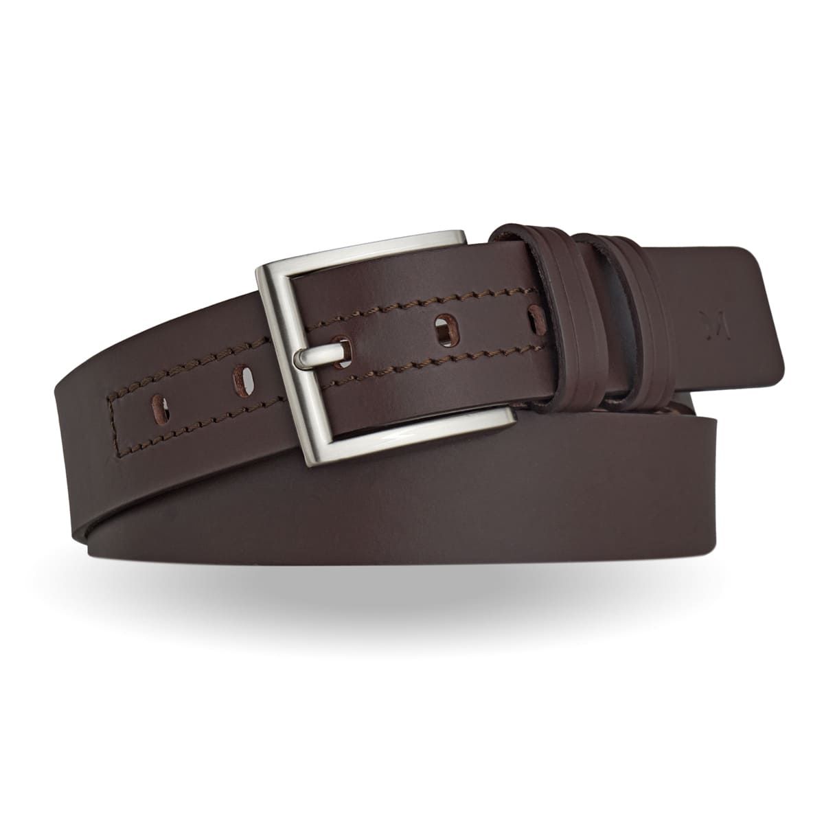 MIURA - Cinturón Cuero Genuino Murat Café Miura