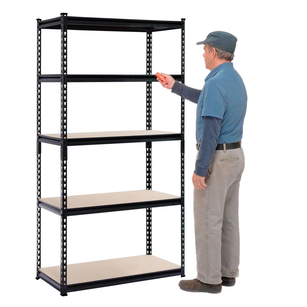 PROCHEF - Estante Acero Pintado 90x45x183 cm 5 Band. 905 Kg