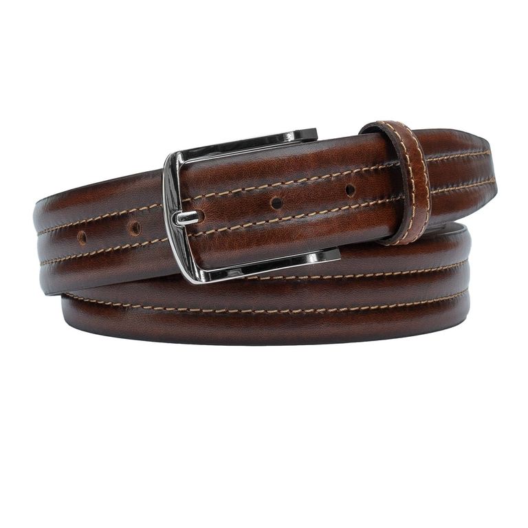 Cinturon Cuero Genuino Savio Cafe Cafe 2XL
