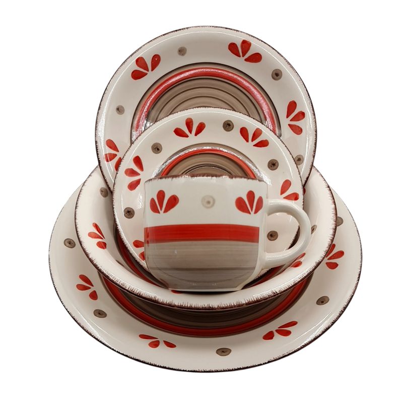 HALLEN - Juego De Loza Set 30 Pzas Vajillas Tazas Bowl