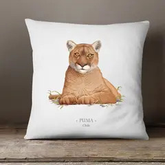 ANDES1 - Funda De Cojín De Puma