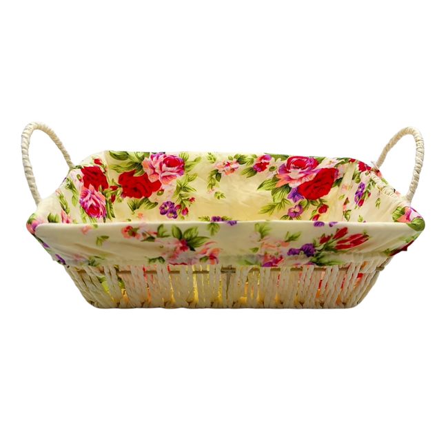 MOGA - Panera De Metal Con Genero Lavable 27x20x13cm