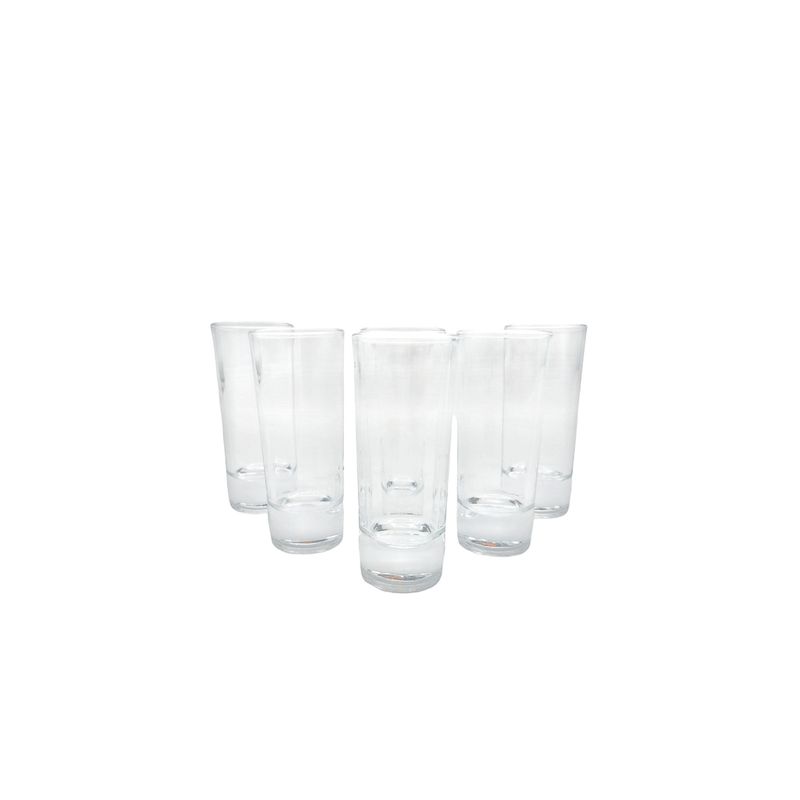 GENERICO - Vaso Shot Tequilero Vidrio Set 6 Piezas 60Ml
