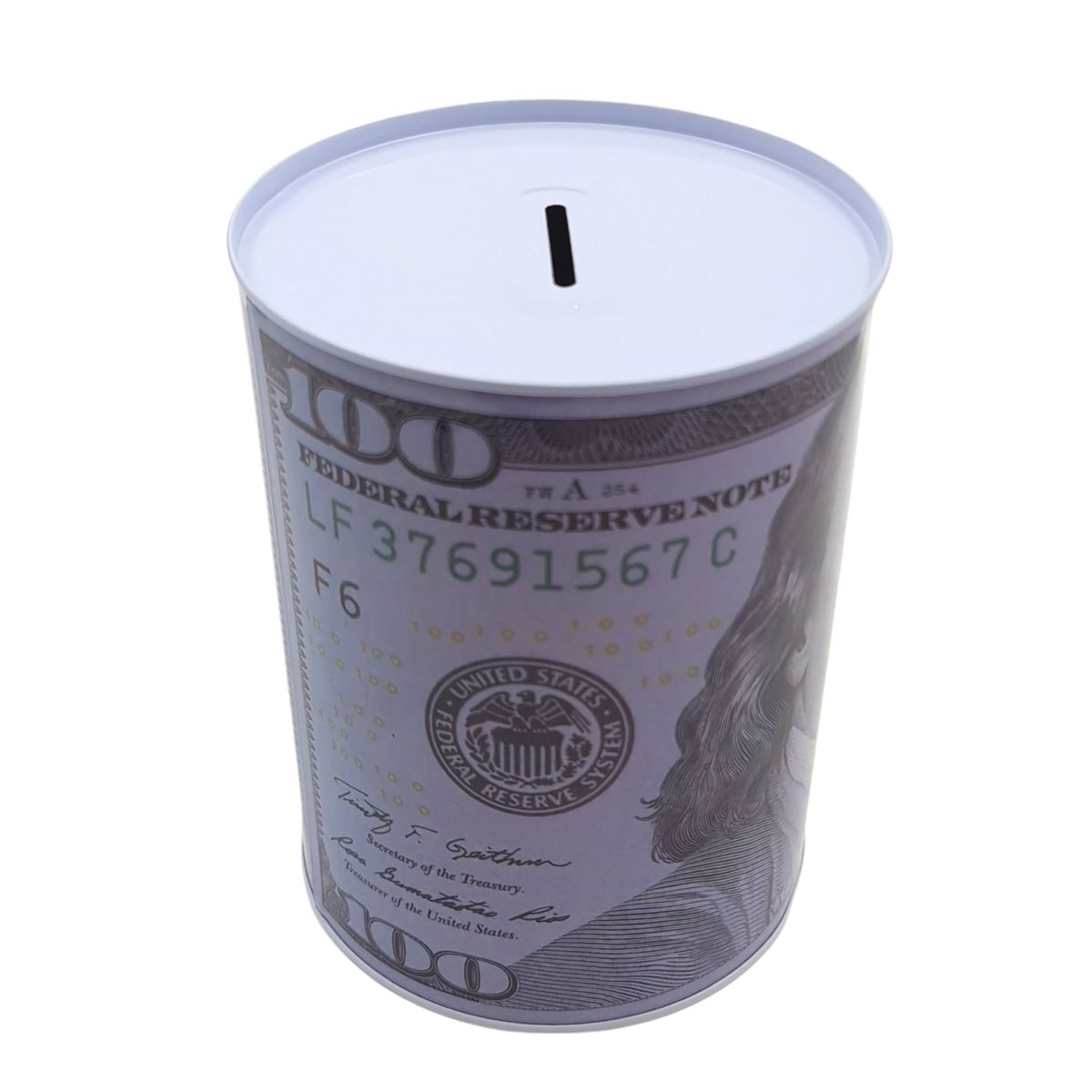 MOGA - Alcancia Metalica Dollar 16x12cm Mediana