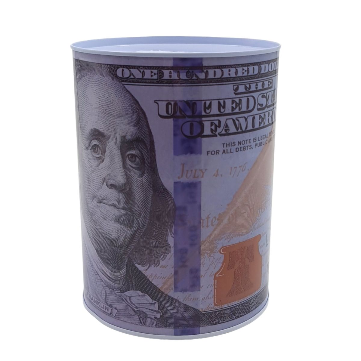 MOGA - Alcancia Metalica Dollar 16x12cm Mediana