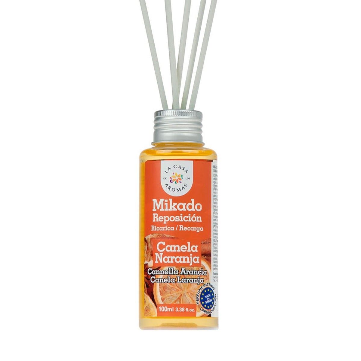 GENERICO - Ambientador Mikado Canela-Naranja 100ml - La Casa de los Aromas