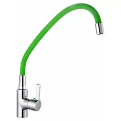 TAUMM - Llave Monomando Lavaplatos Flexible Verde