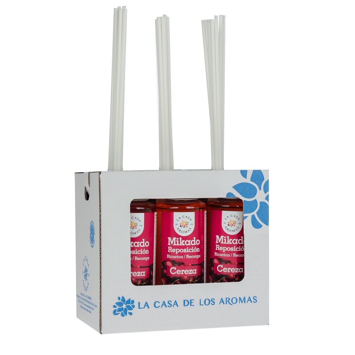 GENERICO - Pack 6 Ambientador Mikado Cereza 100ml - La Casa de los Aromas