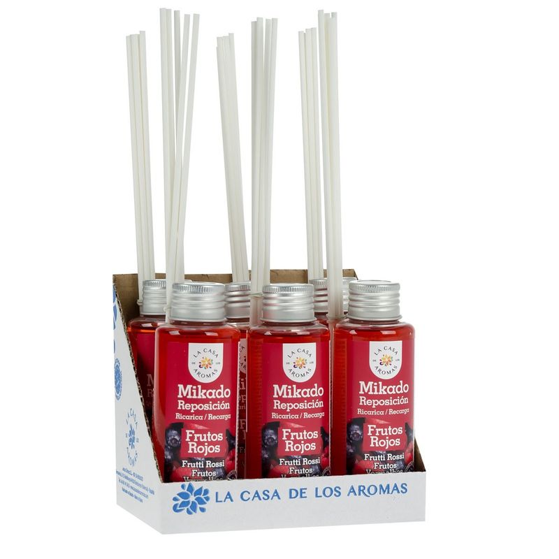 GENERICO - Pack 6 Ambientador Mikado Frutos Rojos 100ml - La Casa de los Aromas
