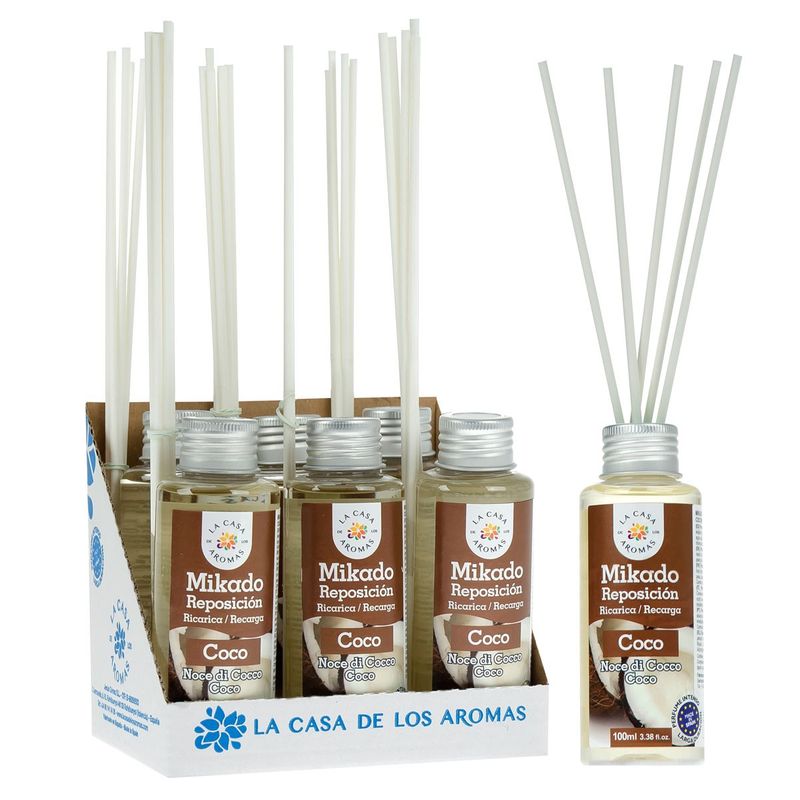 GENERICO - Pack de 6 Ambientador Mikado Coco 100ml - La Casa de los Aromas…