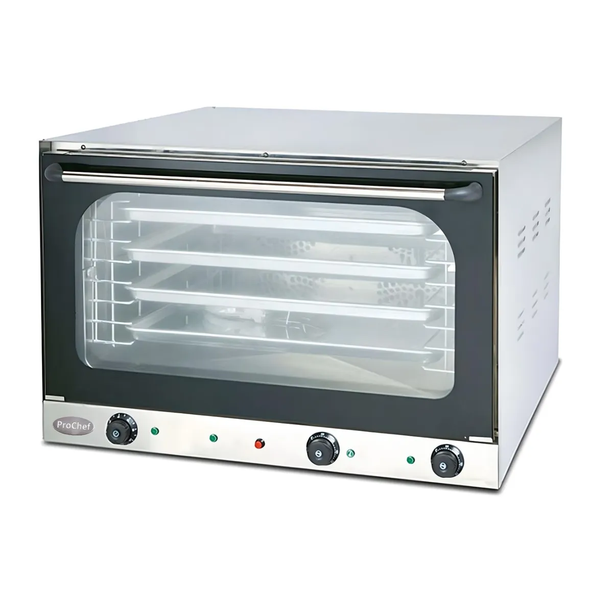 PROCHEF - Horno Convector Elec. 4 bandejas 60x40 Vapor Grill
