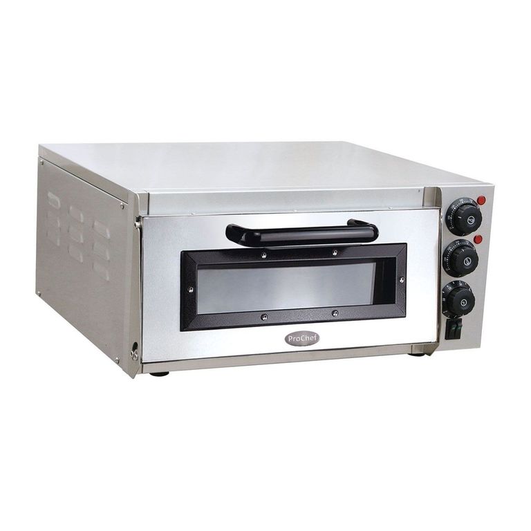 PROCHEF Horno Pizza Pizzero Electrico 1 Camara 40x40 cm.
