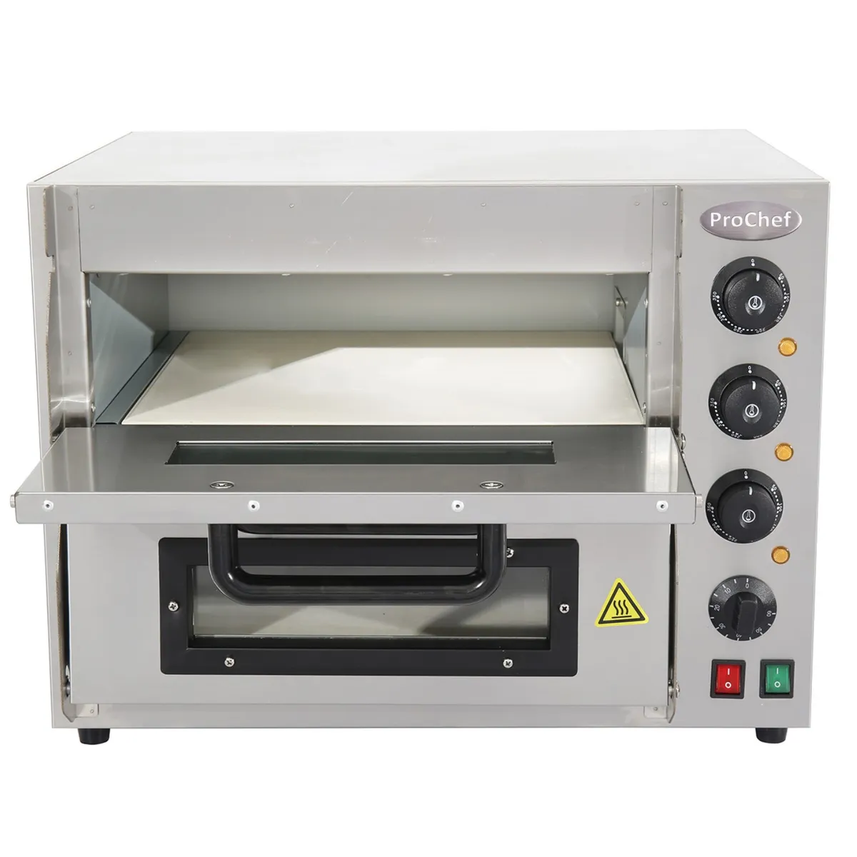 PROCHEF - Horno Pizza Pizzero Electrico 2 Camaras 40x40 cm