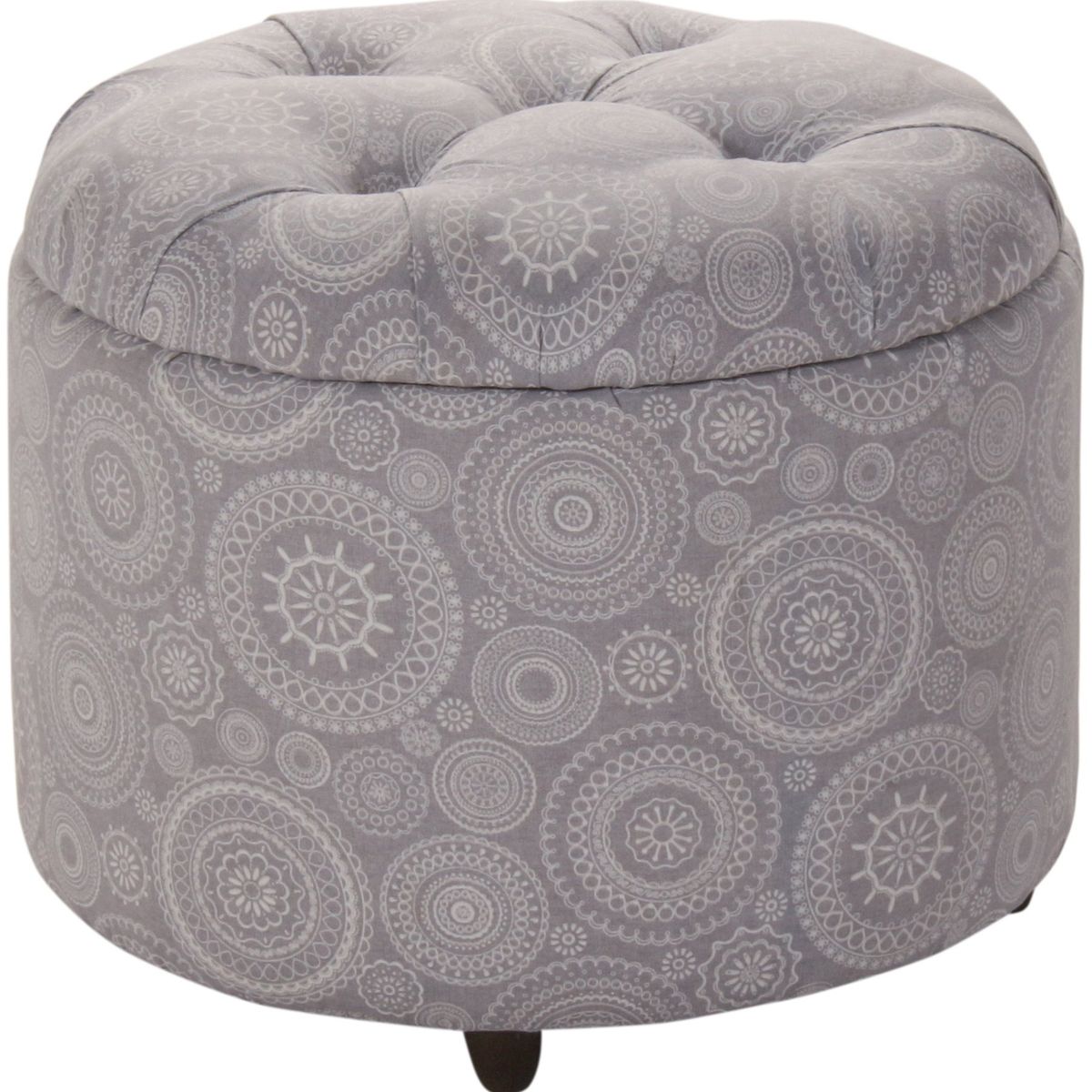 GENERICO - Pouf Baúl Zoe Mandala Estampado 60x60x50 cm Máxima Design