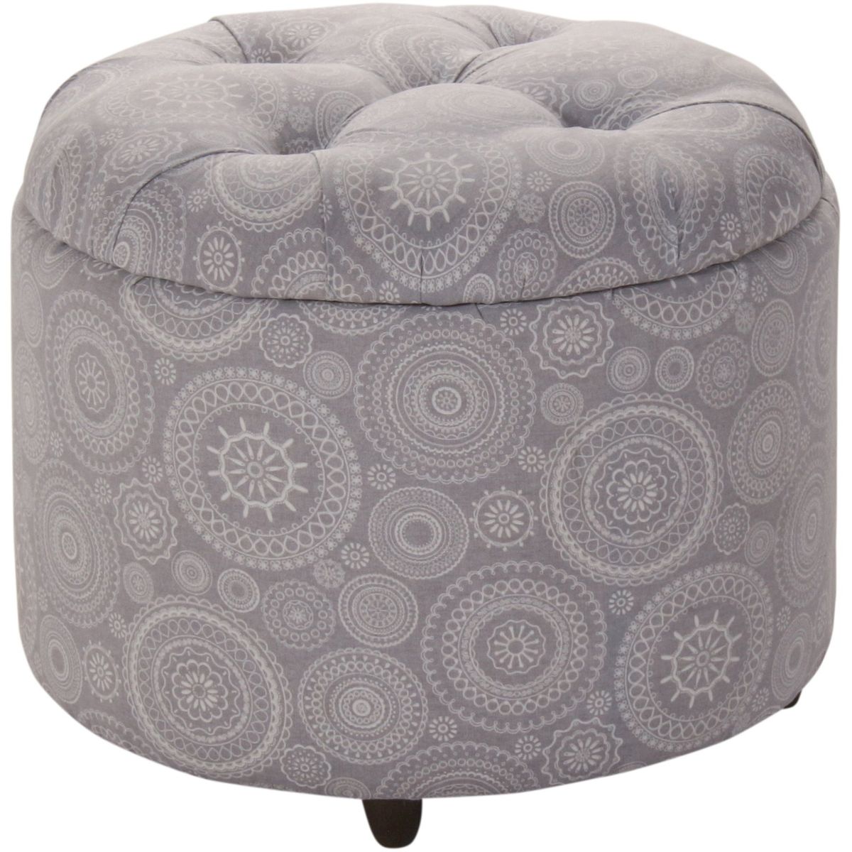 GENERICO - Pouf Baúl Zoe Mandala Estampado 60x60x50 cm Máxima Design