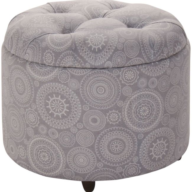 GENERICO - Pouf Baúl Zoe Mandala Estampado 60x60x50 cm Máxima Design