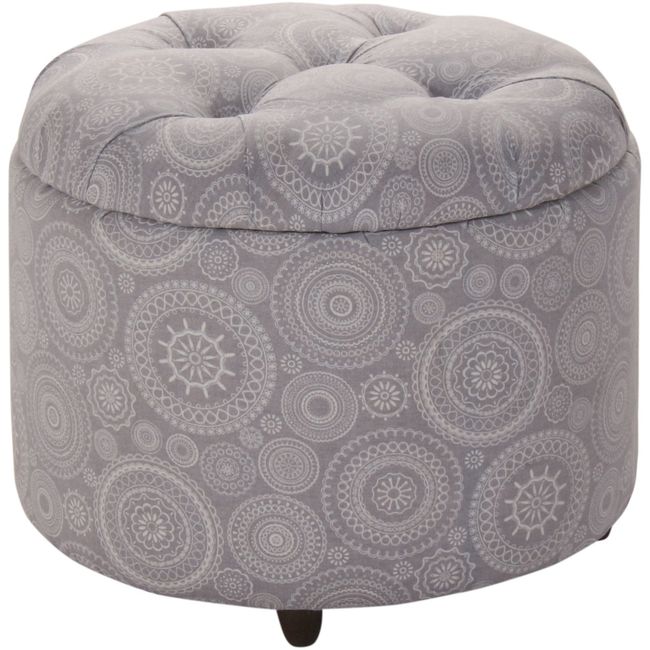 GENERICO - Pouf Baúl Zoe Mandala Estampado 60x60x50 cm Máxima Design