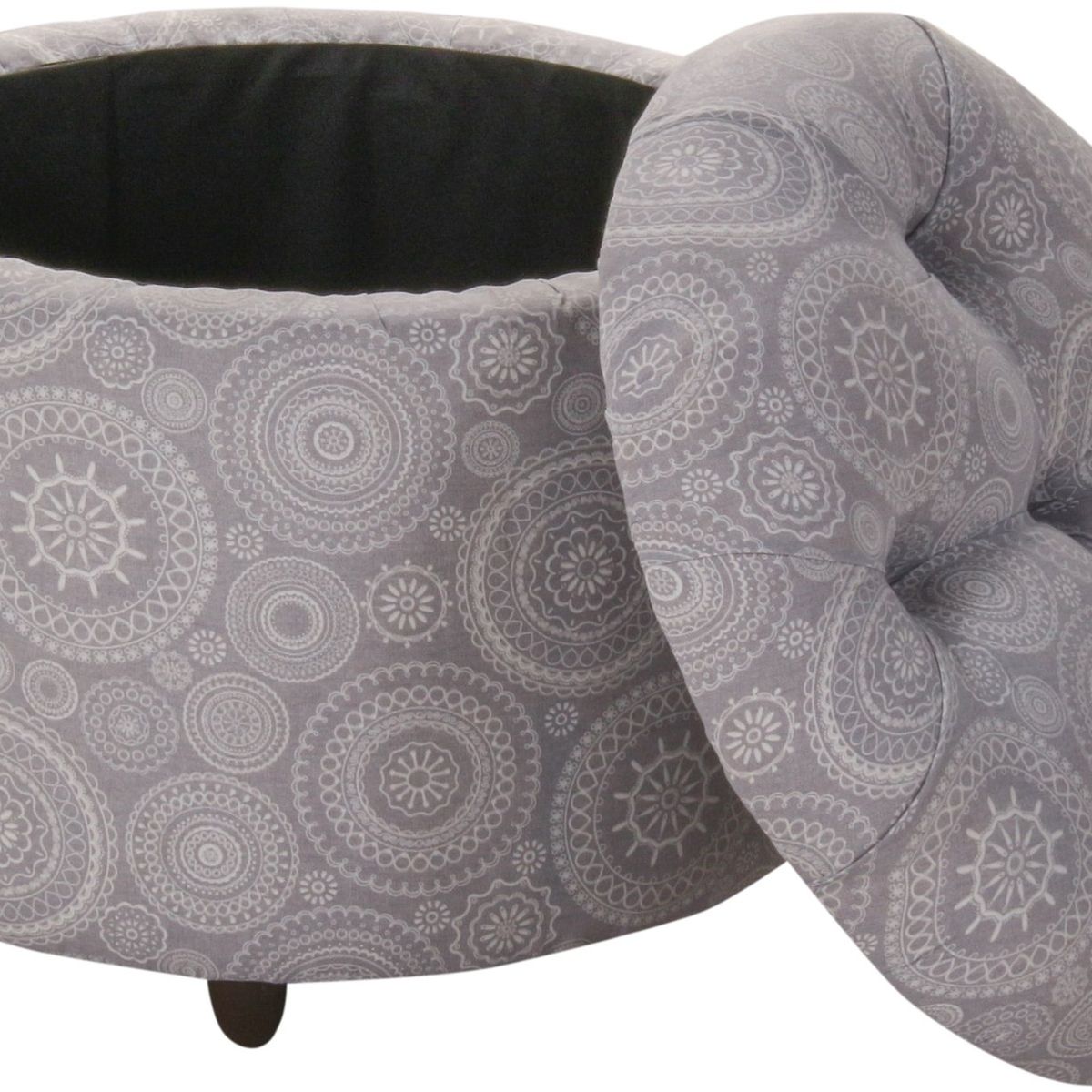 GENERICO - Pouf Baúl Zoe Mandala Estampado 60x60x50 cm Máxima Design