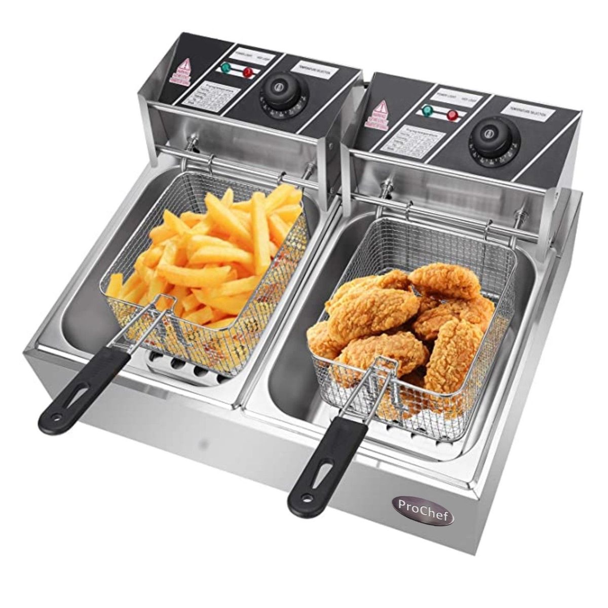 PROCHEF - Freidora ProChef Electrica 2 Depositos 5,5 Lt. c/u
