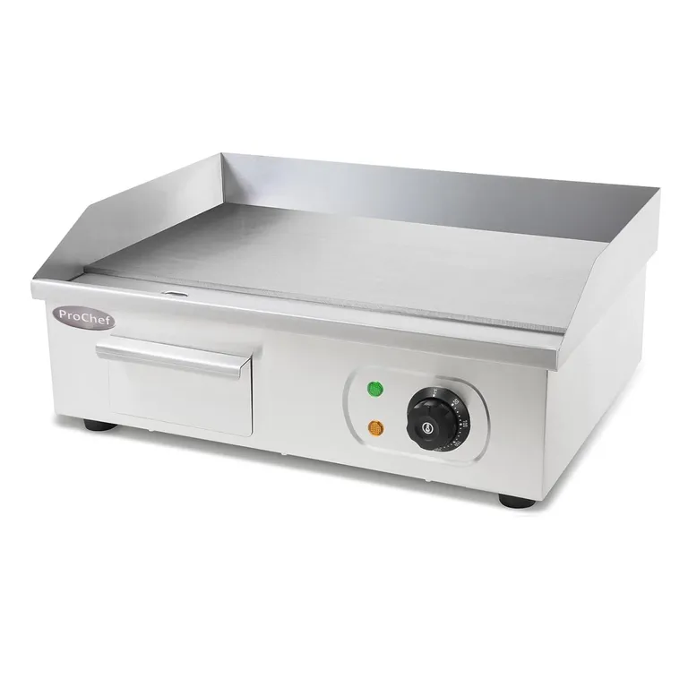PROCHEF Plancha Churrasquera Electrica 55 x 35 cm. Ac Inox