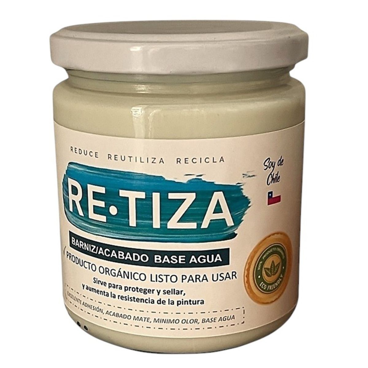 RETIZA - BARNIZ -XTRA - TRANSPARENTE  470 ml.  Acabado base agua