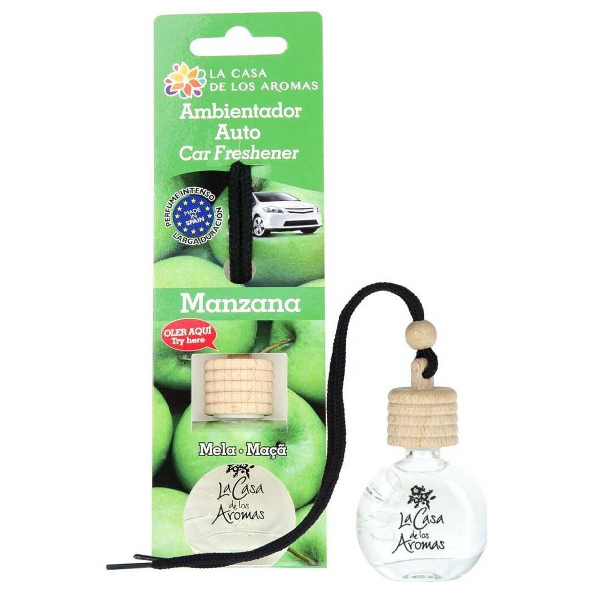 GENERICO - Ambientador Colgador Auto Manzana - La Casa de los Aromas