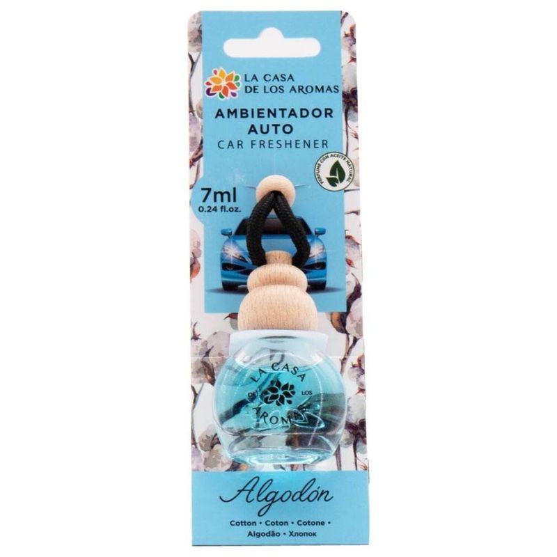 GENERICO - Ambientador Colgador Auto Algodón - La Casa de los Aromas