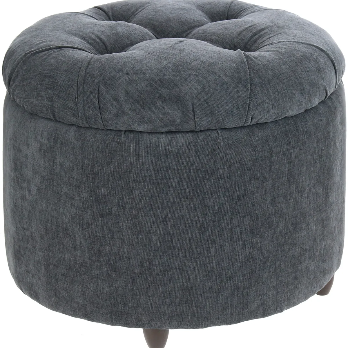 GENERICO - Pouf Baúl Zoe Gris Oscuro Altea 60x60x50 cm Máxima Design