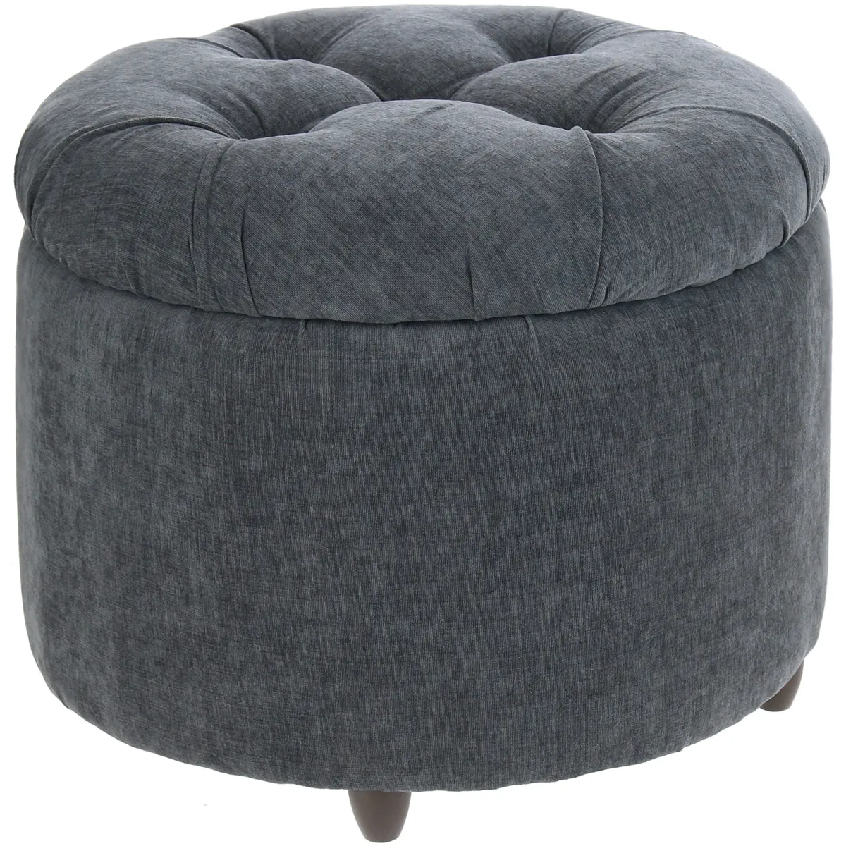 GENERICO - Pouf Baúl Zoe Gris Oscuro Altea 60x60x50 cm Máxima Design