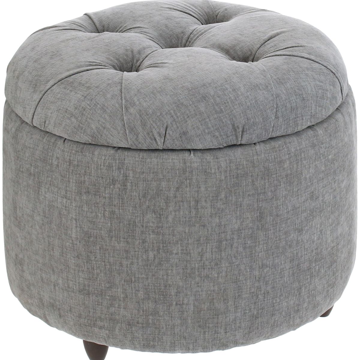 GENERICO - Pouf Baúl Zoe Gris Claro Altea 60x60x50 cm Máxima Design.