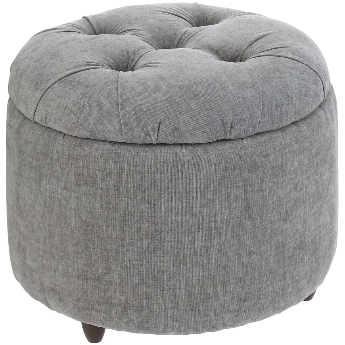 GENERICO - Pouf Baúl Zoe Gris Claro Altea 60x60x50 cm Máxima Design.