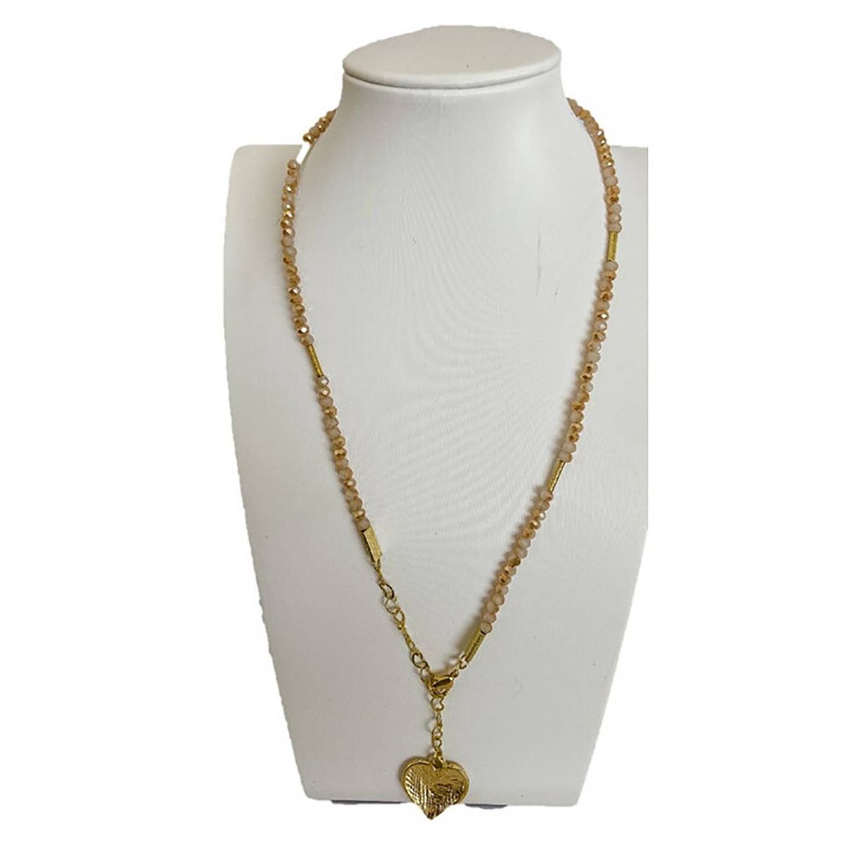GAB JOYAS - Collar cristal aplicaciones oro amarillo
